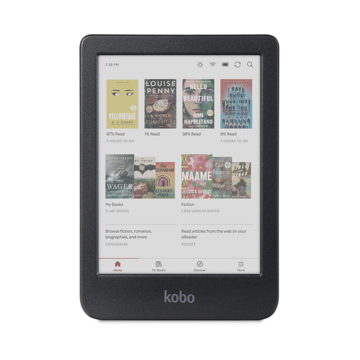 Black Kobo Clara Colour front view.