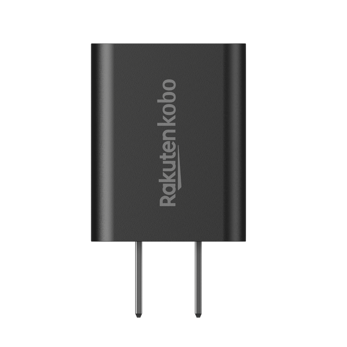 10W USB power adapter front view.