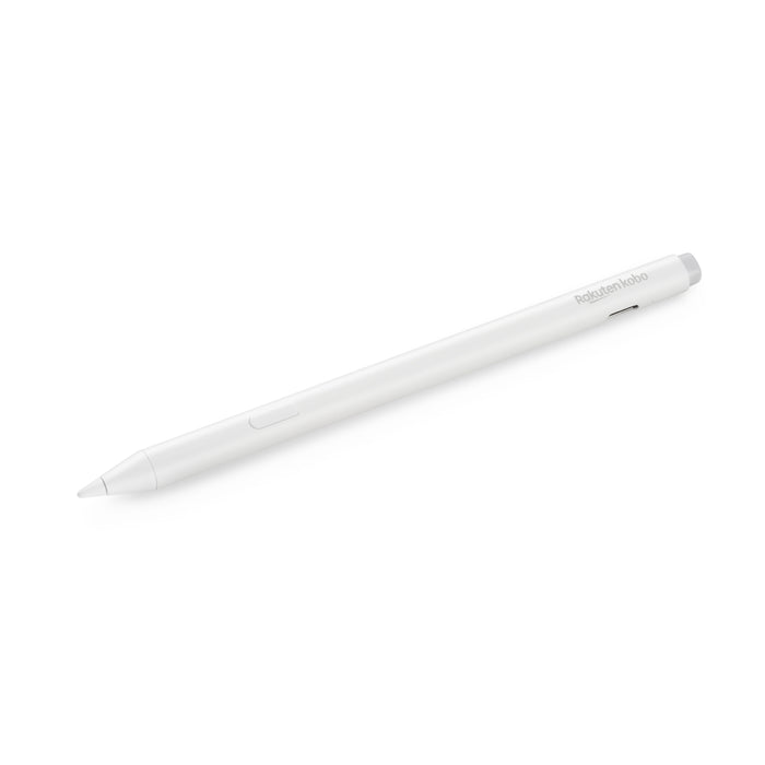 White Kobo Stylus 2 angled front view.