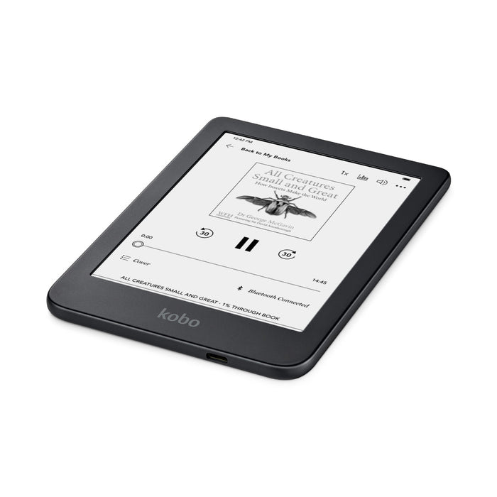 Kobo Clara 2E lying view.