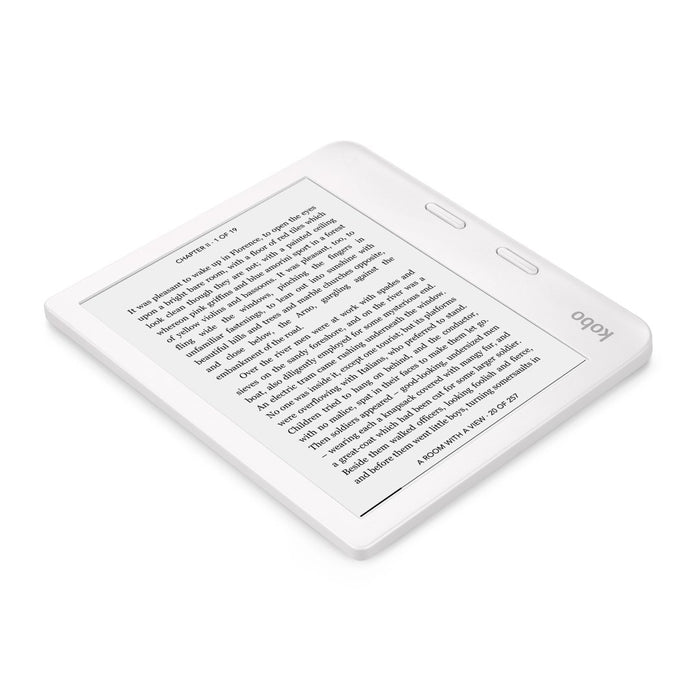 White Kobo Libra 2 side view.