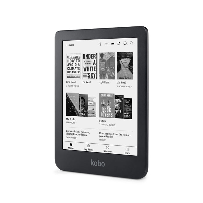 Kobo Clara 2E front  angled view.