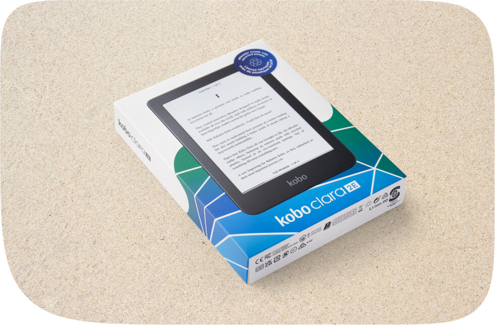 Kobo Liseuse Clara 2E. Une façon Plus éco-consciente.Écran Tactile E Ink  Carta 1200 HD