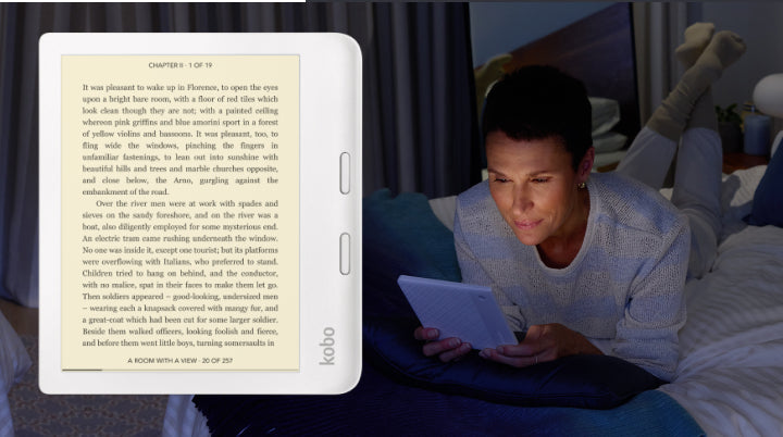 Kobo Libra 2 SleepCover Bleu - Liseuse numérique Kobo sur