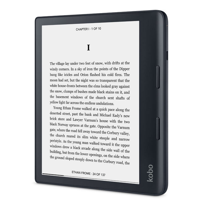  Kobo Sage PowerCover Case, Black, Charges Your eReader, Sleep/Wake Technology, Built-in 2-Way Stand, Vegan Leather