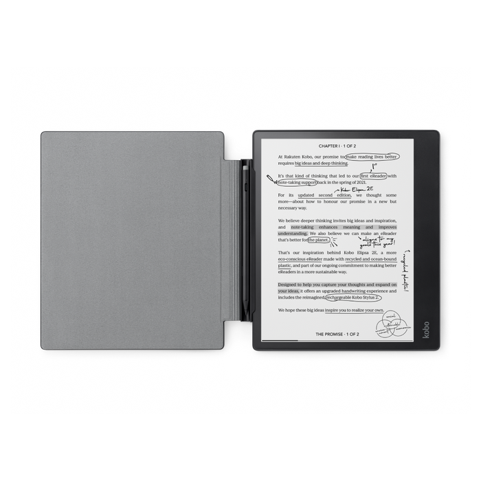 【未使用】kobo elipsa 2E Kobo Elipsa 2E SleepCover Case - Black | Rakuten Kobo