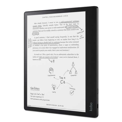 Kobo Aura - eBook Reader - 4 GB - 6(N236-KU-BK-K-EP) : :  Computers & Accessories